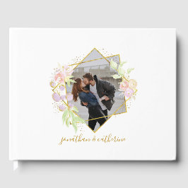 Modernes Aquarell-Foto Gästebuch