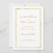 Modernes Aquarell-Foto Save the Date Einladung (Rückseite)