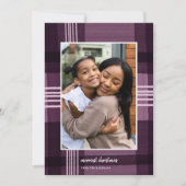 Modernes Aquarell Kariert Plane Weihnachten Foto (Vorderseite)