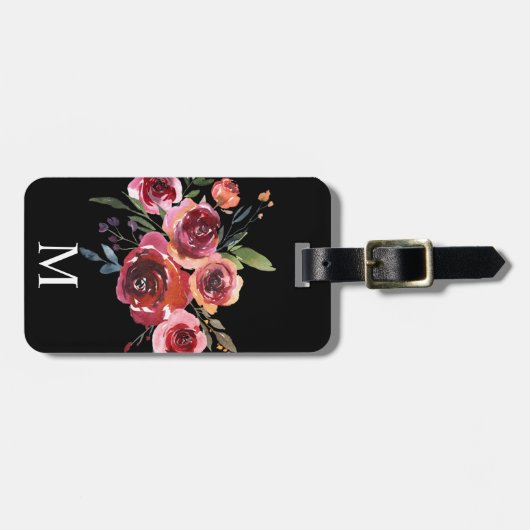 Modernes Aquarell-kundenspezifischer mit Gepäckanhänger (Vorderseite horizontal)