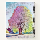 Modernes Aquarell-Notizbuch mit farbigen, schneebe Notizblock (Rückseite)