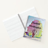 Modernes Aquarell-Notizbuch mit farbigen, schneebe Notizblock (Innenseite)