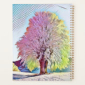 Modernes Aquarell-Notizbuch mit farbigen, schneebe Planer (Rückseite)