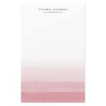 Modernes Aquarell Pink Ombre Personalisiert
