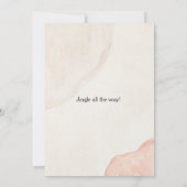 Modernes Aquarell Rotes Grün Niedliches Weihnachts Einladung (Rückseite)