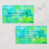 Modernes Aquarellbild Visitenkarte (Vorne/Hinten)