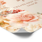 Modernes Aquarellbordeauxrot - Benutzerdefiniertes Poster (Ecke)