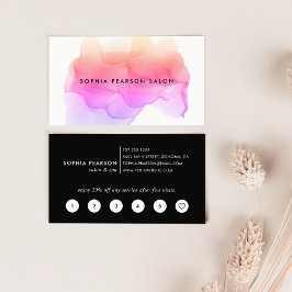 Modernes Aquarellfeld Treuekarte