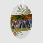 Modernes Aquarellgrün Foto Akryllisch Ornament (Vorderseite)