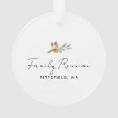 Modernes Aquarellgrün Foto Akryllisch Ornament (Rückseite)