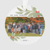 Modernes Aquarellgrün Foto Akryllisch Ornament (Vorderseite)