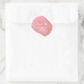 Modernes Aquarellheber Runder Aufkleber (Tasche)