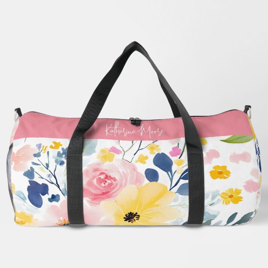 Modernes Aquarellmuster Duffle Bag (Rückseite)