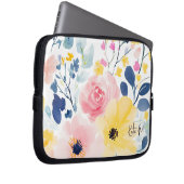 Modernes Aquarellmuster Laptopschutzhülle (Vorne Rechts)