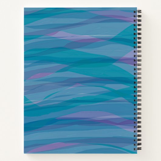 Modernes Aquarellmuster Personalisiert Notizblock (Rückseite)