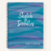 Modernes Aquarellmuster Personalisiert Notizblock (Vorderseite)