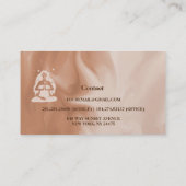 Modernes Aquarellstudio Yoga Visitenkarte (Rückseite)