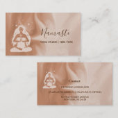 Modernes Aquarellstudio Yoga Visitenkarte (Vorne/Hinten)