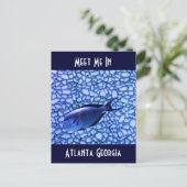 Modernes Aquarium Postkarte (Stehend Vorderseite)