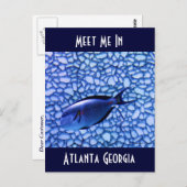 Modernes Aquarium Postkarte (Vorne/Hinten)