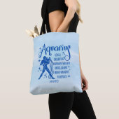 Modernes Aquarius Zodiac Horoskop Personalisiert Tasche (Von Nahem)