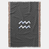 Modernes Aquarius Zodiac-Schild mit Faserverbund Decke (Vorderseite Vertikal)