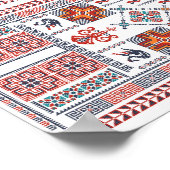 Modernes Arabesque Henna Welcome Partys Poster (Ecke)