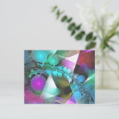 Modernes Arabesque Postkarte (Stehend Vorderseite)