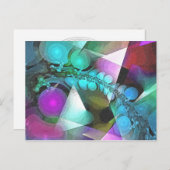 Modernes Arabesque Postkarte (Vorne/Hinten)