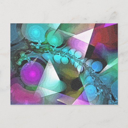 Modernes Arabesque Postkarte (Vorderseite)