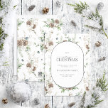 Modernes Arch Bauernhaus Grüne Merry Christmas Hol Feiertagskarte<br><div class="desc">Wie kann man den Feiertag besser vermitteln als mit unserer modernen Arch Farmhouse Greenery Frohe Weihnachtskarte? Diese schöne Karte zeigt ein modernes Wintergrün-Muster aus Aquarellbäumen und Kiefernbäumen, hinter der pilzförmigen Einlage mit Ihren Urlaubssgrüße. Das Wort "Merry" ist elegant in einem Skript-Schriftart geschrieben, was es zu einer perfekten Karte macht, um...</div>