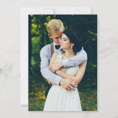 Modernes Arch Celestial Moon Stars Foto Hochzeit Einladung (Rückseite)