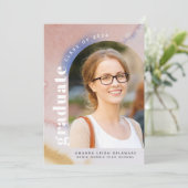 Modernes Arch Foto 2024 Abschluss Ankündigung (Stehend Vorderseite)