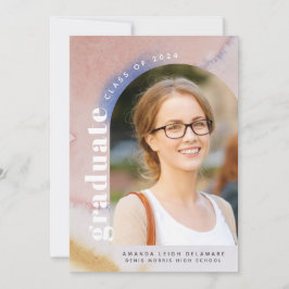 Modernes Arch Foto 2024 Abschluss Ankündigung