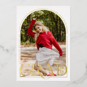 Modernes Arch Foto Abschluss Ankündigung FOIL (Vorderseite)