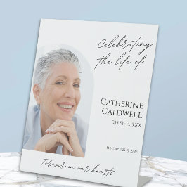 Modernes Arch Foto Begräbnis Begrüßungszeichen Sockelschild