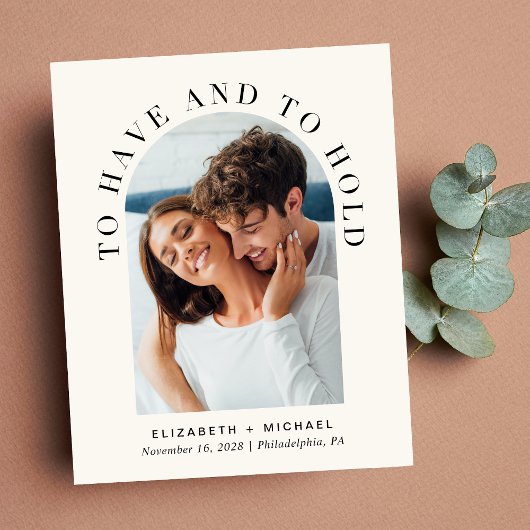 Modernes Arch Foto - Einladung zur Hochzeit