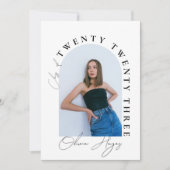 Modernes Arch Foto Grad Party Einladung (Vorderseite)