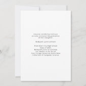 Modernes Arch Foto High School Abschluss Ankündigung (Rückseite)