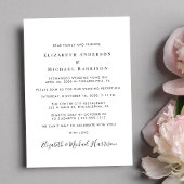 Modernes Arch Foto Hochzeitsempfang Einladung