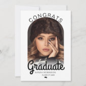 Modernes Arch Foto Minimaler Abschluss Ankündigung (Vorderseite)