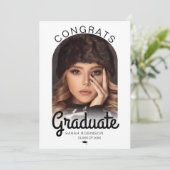 Modernes Arch Foto Minimaler Abschluss Ankündigung (Stehend Vorderseite)