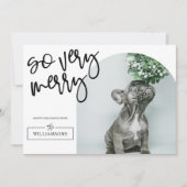 Modernes Arch Foto Weihnachten (Vorderseite)