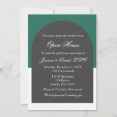 Modernes Arch Green Business Corporate Party Einladung (Vorderseite)