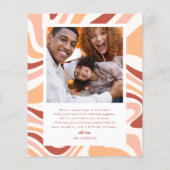 Modernes Arch Groovy Weihnachtsfeiertag Foto Budge (Rückseite)