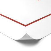 Modernes Arch Terracotta Script Hochzeit Begrüßung Poster (Ecke)