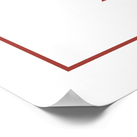 Modernes Arch Terracotta Script Hochzeit Begrüßung Poster (Ecke)