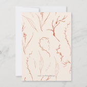 Modernes Arch Terracotta Wedding Foto Save the Dat Date (Rückseite)