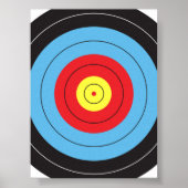 Modernes Archery Target Illustration Poster (Vorne)