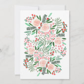 Modernes Arkeband Blumengestelle Weihnachtsgebäck  Feiertagskarte (Rückseite)